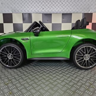 venta COCHE DE NIÑOS MERCEDES SL63 12V VERDE METALIZADO, 4 MOTORES, 1 PLAZA Y MEDIA - INDA329-c4k063